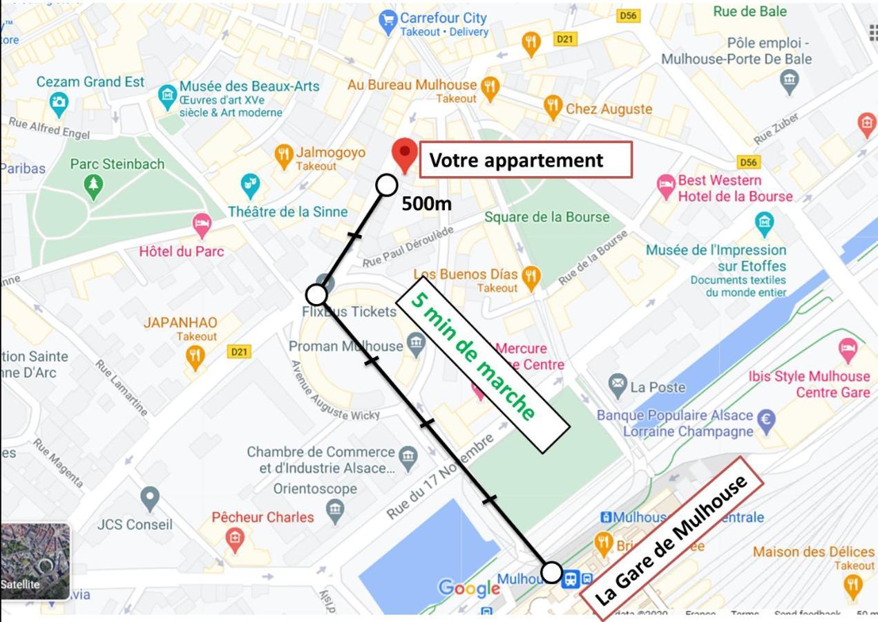 Loft Avec Verriere A 5 Min A Pieds De La Gare Mulhouse Ngoại thất bức ảnh